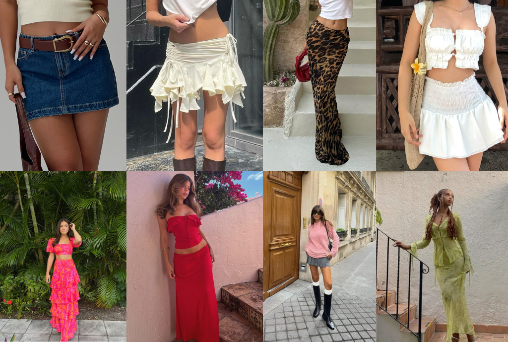 Skirts, denim skirt, flared skirts, maxi skirt